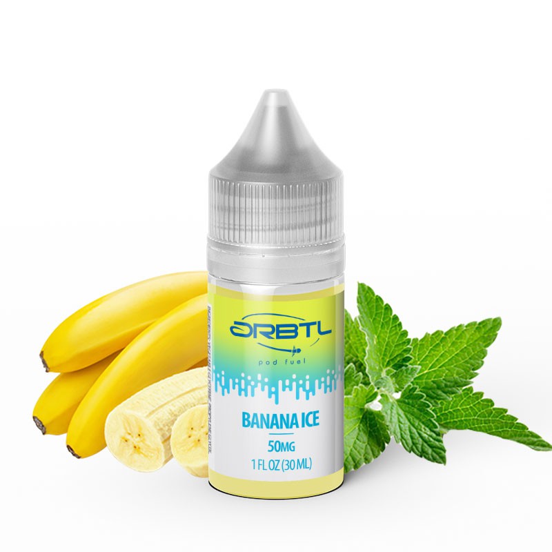 ORBTL Banana Ice| Salt Nicotine Pod Vape Juice (Tobacco-Free Nicotine)