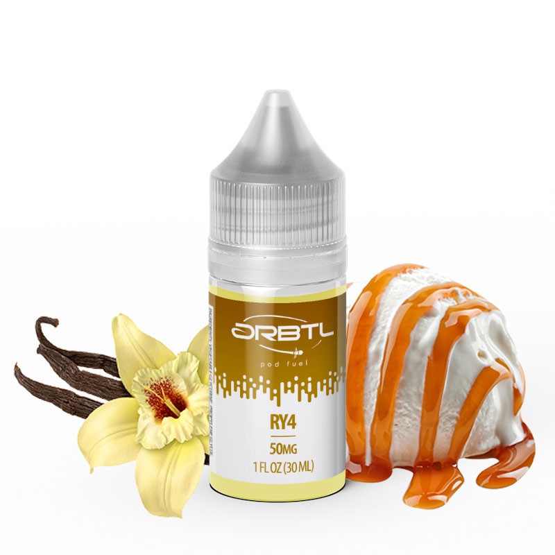 ORBTL RY4 | Vanilla Caramel Tobacco Flavored Salt Nicotine Pod Vape Juice  (Tobacco-Free Nicotine)