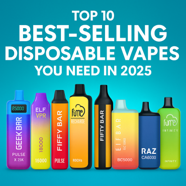 Top 10 Best-Selling Disposable Vapes You Need in 2025 – Colorful lineup of vape devices