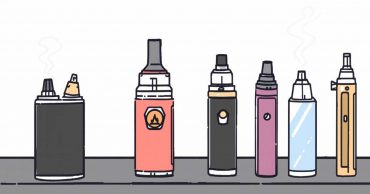 Illustration of vape devices including a pod, box mod, and vape pen with the text 'Which Vape Depot Option Fits Your Style?' on a colorful gradient background.